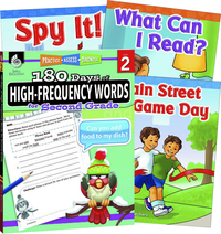 Teacher Created Materials Learn-at-Home High-Frequency Words Bundle, Grade 2, Set of 4 Item Number 2092212