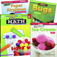 Teacher Created Materials Learn-at-Home: Explore Math Bundle Grade K, 4-Book Set Item Number 2092215