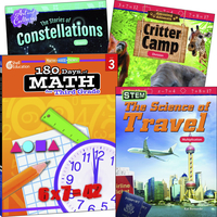 Teacher Created Materials Learn-at-Home: Explore Math Bundle Grade 3, 4-Book Set Item Number 2092217