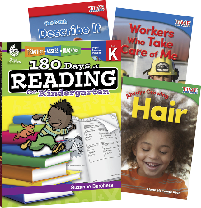 Image for Teacher Created Materials Learn-at-Home: Reading Bundle Grade K, 4-Book Set from School Specialty