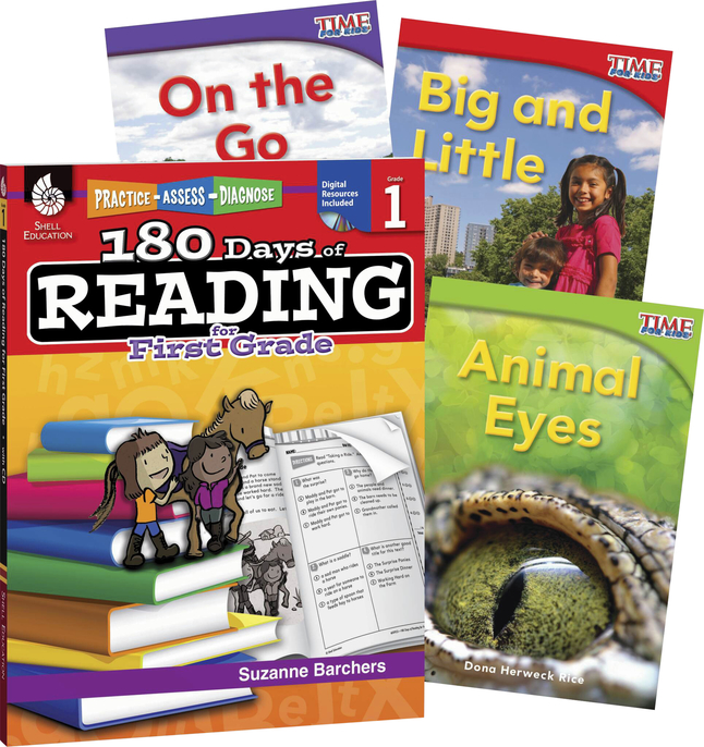 Image for Teacher Created Materials Learn-at-Home: Reading Bundle Grade 1, 4-Book Set from School Specialty