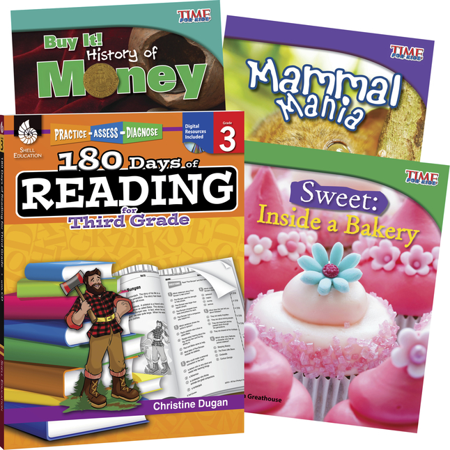 Image for Teacher Created Materials Learn-at-Home Reading: Bundle Grade 3, 4-Book Set from School Specialty