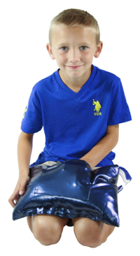 Image for Abilitations Vinyl Vibrating Weighted Lap Pad, Blue, 4 Pounds from School Specialty