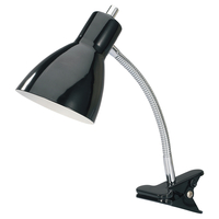 Lorell Clip-on Desk Lamp with 10-watt LED Bulb, Black, Item Number 2092312