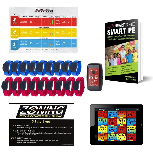 Heart Zones Heart Rate Curriculum Smart Pack 20, Item Number 2092352