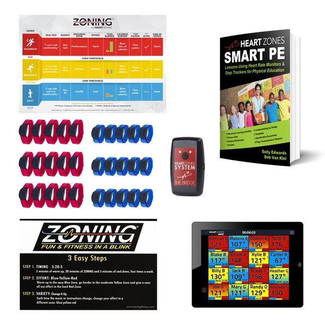 Heart Zones Heart Rate Curriculum Smart Pack 30, Item Number 2092355