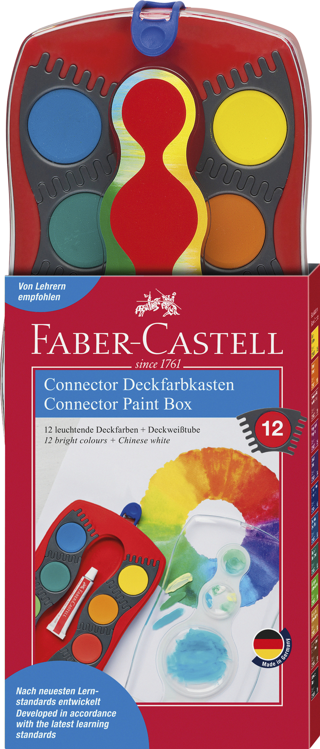 Faber-Castell Watercolor Connector Paint Box, Set of 12, Item Number 2092455
