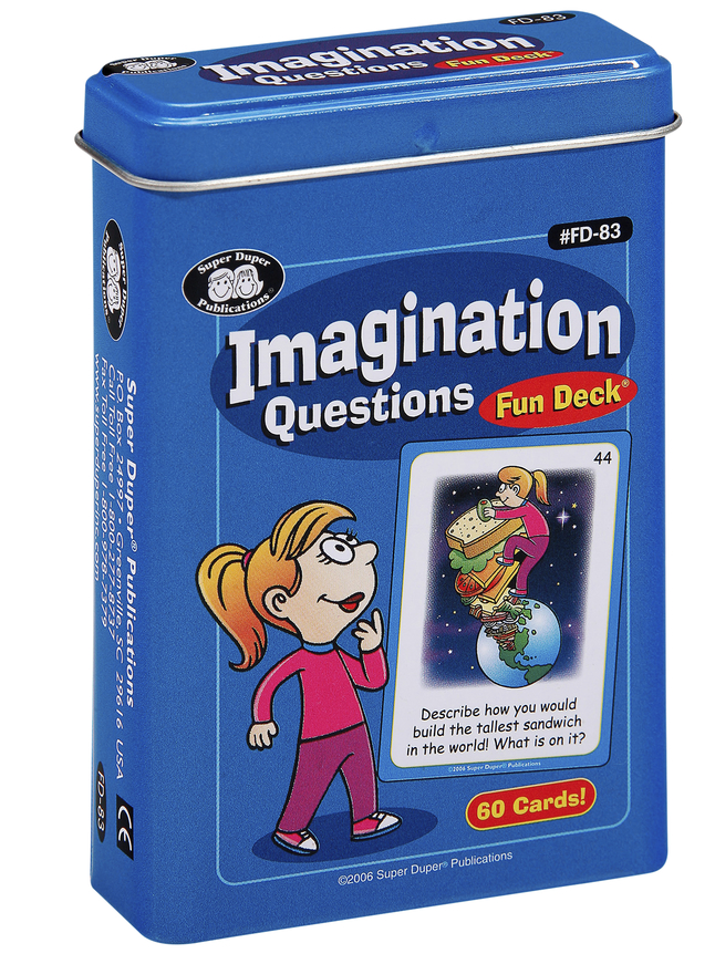 Image for Super Duper Imagination Questions Fun Deck from School Specialty
