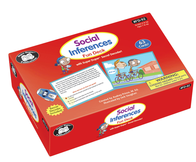Image for Super Duper Social Inferences Fun Deck with Secret Decoder from School Specialty