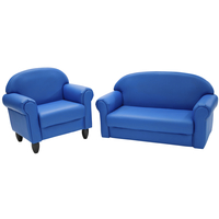 Children’s Factory As We Grow Sofa and Chair Set, Primary Blue, Item Number 2092979