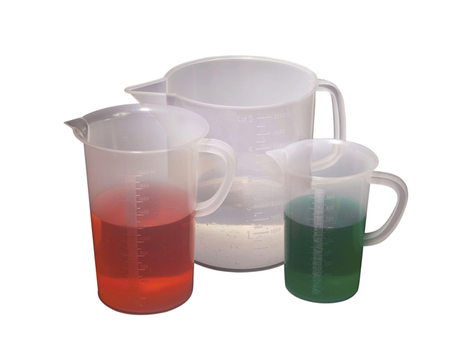 United Scientific Beakers with Handle, Tall Form, PP, 250 Milliliters, Item Number 2093041
