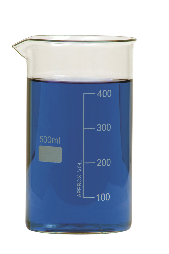 Image for United Scientific Beakers, Berzelius, Tall Form, Borosilicate Glass, 500 Milliliters from School Specialty