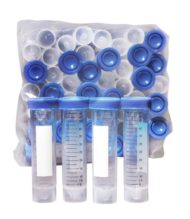 United Scientific Self Standing Centrifuge Tube, PP/HDPE, 50 Milliliters, Sterile (Steam), Case, Item Number 2093064
