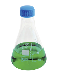 Image for United Scientific Erlenmeyer Flask, W/Screw Cap, Borosilicate Glass, 1000 Milliliters from School Specialty