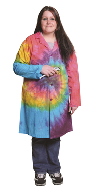 Image for United Scientific Tie-Dyed Laboratory Coat, Large from School Specialty