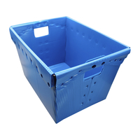 Flipside Plastic Storage Postal Tote, Blue, Pack of 4, Item Number 2093666