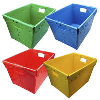Image for Flipside Plastic Storage Postal Tote, Primary Assorted, Pack of 4 from SSIB2BStore
