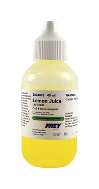 Frey Scientific Lemon Juice, 40mL, Item Number 2094076