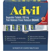 Image for Physicianscare Advil Tablets 200MG, 2 Tablets per Pack, 100 Packs per Box from School Specialty