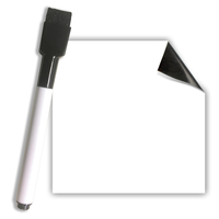 Flipside White Dry Erase Stickables with Dry Erase Marker, 3 x 3 Inches, Pack of 48, Item Number 2094211