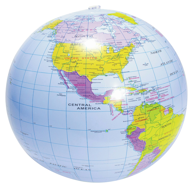 Image for United Scientific Globe, Geopolitical, Inflatable from School Specialty
