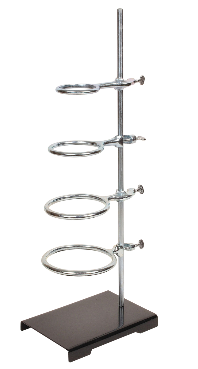 Image for United Scientific Support Stand/Ring Set, 6 x 11 Inch Base, 36 Inch Rod from School Specialty