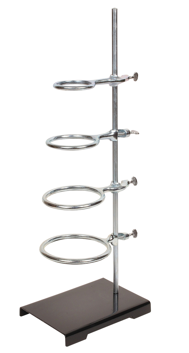 United Scientific Support Stand/Ring Set, 6 X 9 Inch Base, 24 Inch Rod, Item Number 2094639