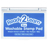 Ready2Learn Washable Stamp Pad, 3-7/8 x 2-3/4 x 5/8 Inches, Blue, Item Number 2094703