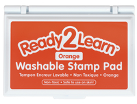 Ready2Learn Washable Stamp Pad, 3-7/8 x 2-3/4 x 5/8 Inches, Orange, Item Number 2094939