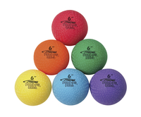 Sportime Poly PG Ball, 6 Inches, Set of 6, Assorted Colors, Item Number 2095334