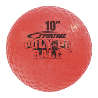 Sportime Poly PG Ball, 10 Inches, Red, Item Number 2095337