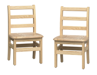 Image for Foundations Little Scholars Ladderback Chairs, 12-Inch Seat, Set of 2 from School Specialty