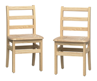 Image for Foundations Little Scholars Ladderback Chairs, 14-Inch Seat, Set of 2 from SSIB2BStore