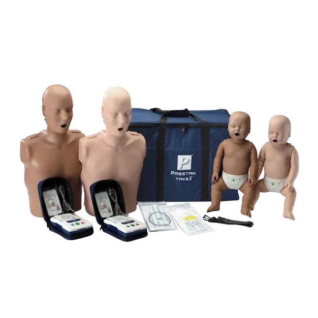 Image for Prestan Professional CPR Training Kit-take 2, 2 Adult and 2 Infant Manikins Diverse from School Specialty