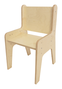 Whitney Brothers Adjustable Economy Natural Chair, 16 x 18 x 28 Inches, Item Number 2096087