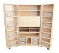 Teacher's Hideaway Organization Station, 74 x 29 x 72 Inches, Item Number 2096093