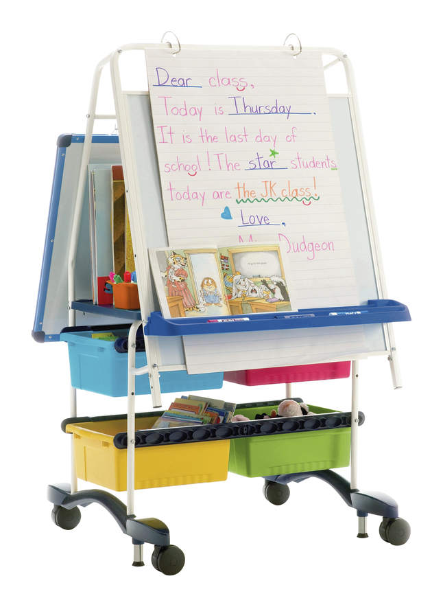 Copernicus Royal Reading Writing Center with Vibrant Tubs, 31-1/2 x 32 x 56-1/2 Inches, Item Number 2096415