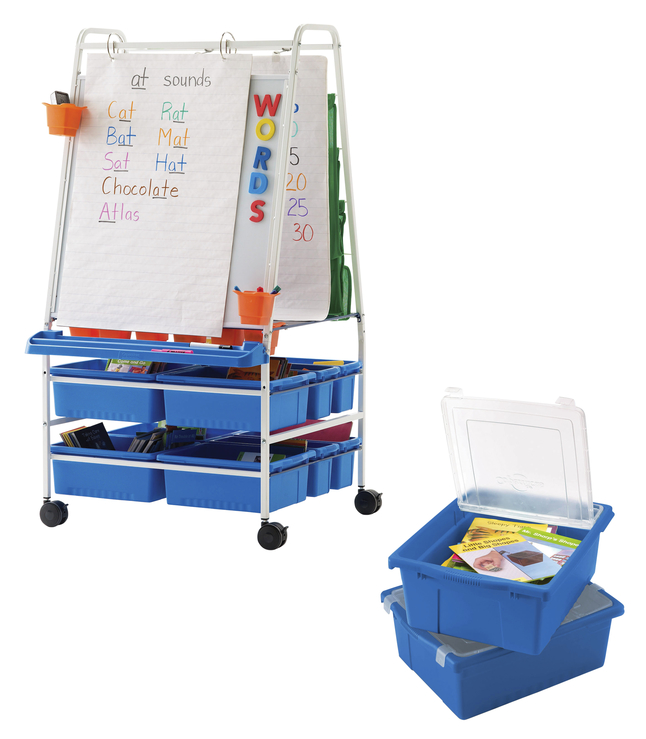 Copernicus Premium Royal Reading Writing Center with Lids, 33 x 27 x 59 Inches, Item Number 2096421