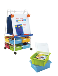 Image for Copernicus Premium Royal Reading Writing Center with Vibrant Tubs and Lids, 33 x 27 x 59 Inches from SSIB2BStore