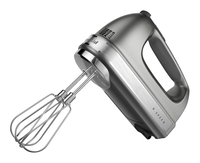 Kitchen Aid 9-Speed Hand Mixer with Turbo Beater II Accessories, Contour Silver, Item Number 2097260