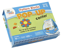 Hand2Mind Learning Center Instant Pop-Up Pattern Blocks, Grades K to 2, Item Number 2097313