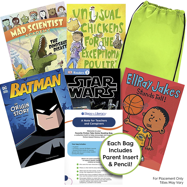 Achieve It! Take Home Bag Favorite Fiction Book Collection, Grade 3, Set of 9, Item Number 2097391