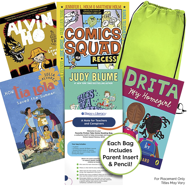 Image for Achieve It! Take Home Bag Favorite Fiction Book Collection, Grade 4, Set of 9 from School Specialty