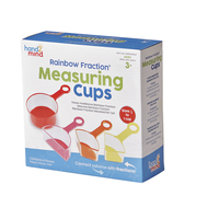 Image for Hand2Mind Measuring Cups Rainbow Fraction, Grades PreK to 3, Set of 4 from School Specialty