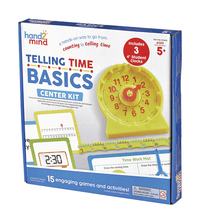 Hand2Mind Telling Time Basics Center Kit, Grades K to K, Item Number 2098306