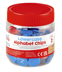 Hand2Mind Alphabet Chips Lowercase, Grades PreK to 3, Item Number 2098329