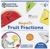 Learning Resources Fractions Magnetic Fruit, Grade 1, Item Number 2098356
