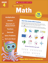 Scholastic Workbook Success With Math, Grade 4, Item Number 2098714