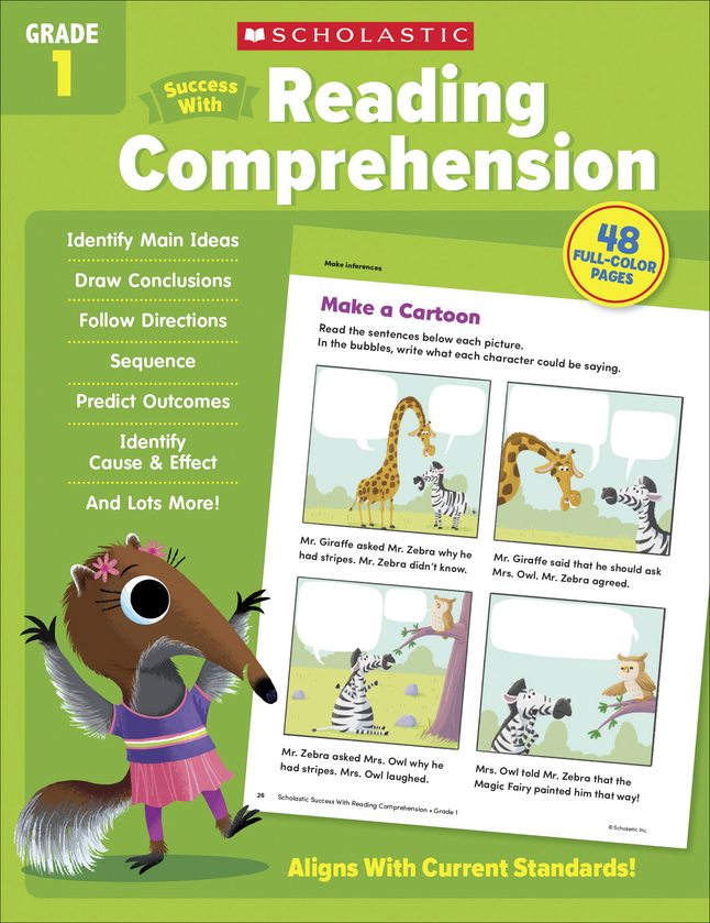 Image for Scholastic Workbook Success With Reading Comprehension, Grade 1 from School Specialty