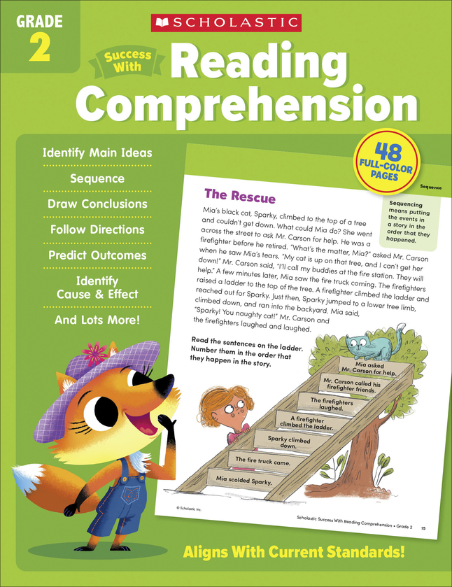 Image for Scholastic Workbook Success With Reading Comprehension, Grade 2 from School Specialty